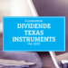 Kassenzettel: Texas Instruments Dividende Mai 2020