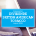 Kassenzettel: British American Tobacco Dividende August 2020