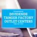 Kassenzettel: Tanger Factory Outlet Centers Dividende Februar 2021