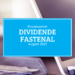 Kassenzettel: Fastenal Dividende August 2021