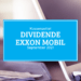 Kassenzettel: Exxon Mobil Dividende September 2021