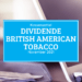 Kassenzettel: British American Tobacco Dividende November 2021