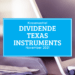 Kassenzettel: Texas Instruments Dividende November 2021