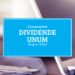 Kassenzettel: Unum Group Dividende August 2022