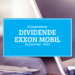Kassenzettel: Exxon Mobil Dividende September 2022