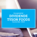 Kassenzettel: Tyson Foods Dividende September 2022