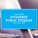 Kassenzettel: Public Storage Dividende Dezember 2023