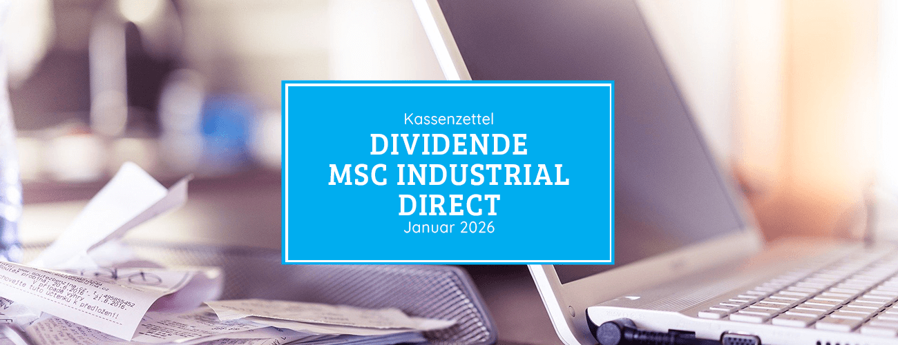 Kassenzettel: MSC Industrial Direct Dividende Januar 2026